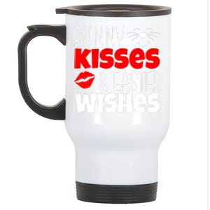 Bunny Kisses And Easter Wishes Stainless Steel Travel Mug