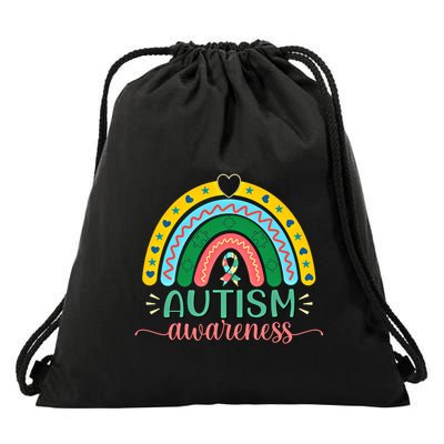 Be Kind Autism Awareness Puzzle Rainbow Choose Kindness Meaningful Gift Drawstring Bag