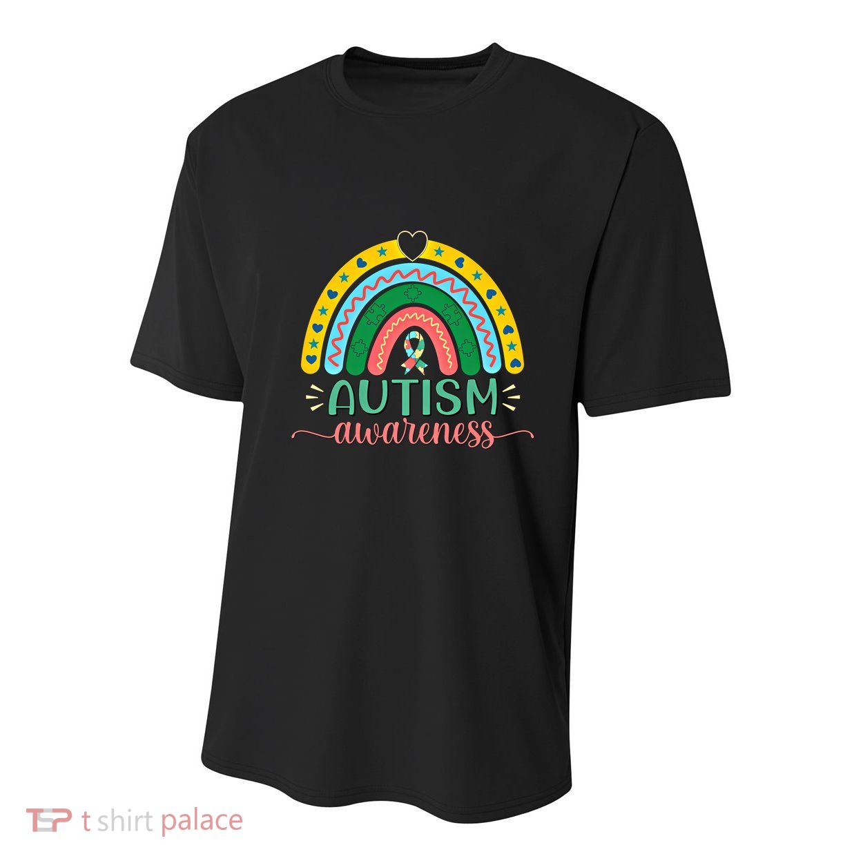 Be Kind Autism Awareness Puzzle Rainbow Choose Kindness Meaningful Gift Youth Performance Sprint T-Shirt