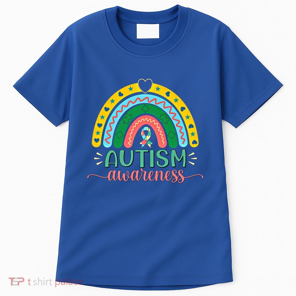 Be Kind Autism Awareness Puzzle Rainbow Choose Kindness Meaningful Gift Tall T-Shirt