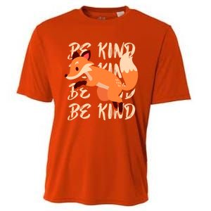 Be Kind Animal Fox Drawing Art World Kindness Day Great Gift Cooling Performance Crew T-Shirt