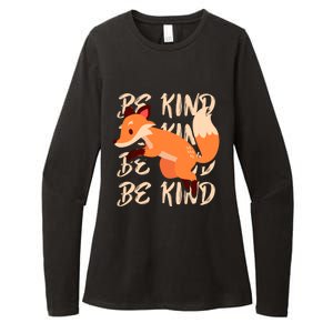 Be Kind Animal Fox Drawing Art World Kindness Day Great Gift Womens CVC Long Sleeve Shirt