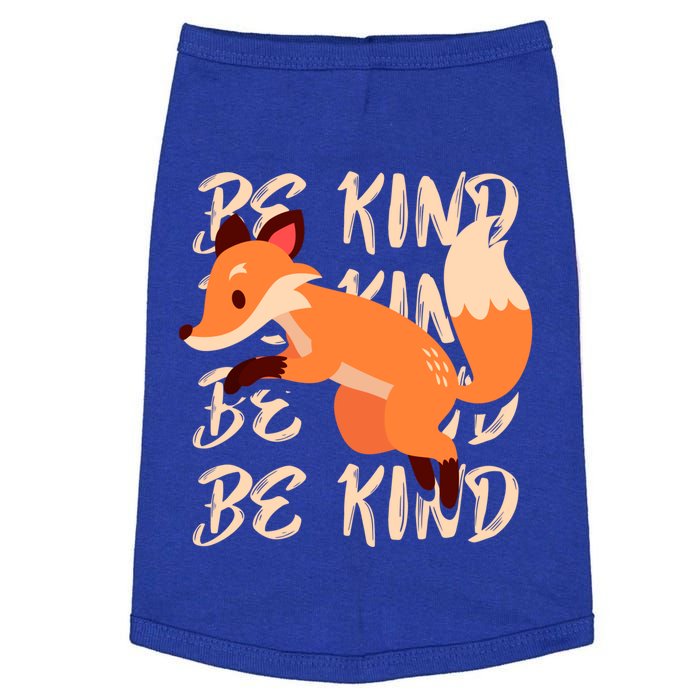 Be Kind Animal Fox Drawing Art World Kindness Day Great Gift Doggie Tank