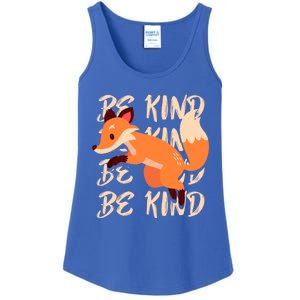 Be Kind Animal Fox Drawing Art World Kindness Day Great Gift Ladies Essential Tank