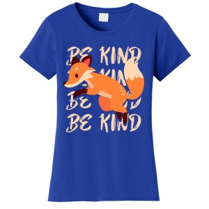 Be Kind Animal Fox Drawing Art World Kindness Day Great Gift Women's T-Shirt