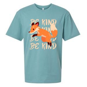 Be Kind Animal Fox Drawing Art World Kindness Day Great Gift Sueded Cloud Jersey T-Shirt