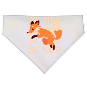 Be Kind Animal Fox Drawing Art World Kindness Day Great Gift USA-Made Doggie Bandana