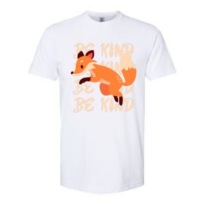 Be Kind Animal Fox Drawing Art World Kindness Day Great Gift Softstyle CVC T-Shirt