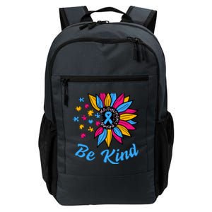 Be Kind Autism Awareness Sunflower Autism Mom Wo Daily Commute Backpack