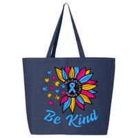 Be Kind Autism Awareness Sunflower Autism Mom Wo 25L Jumbo Tote