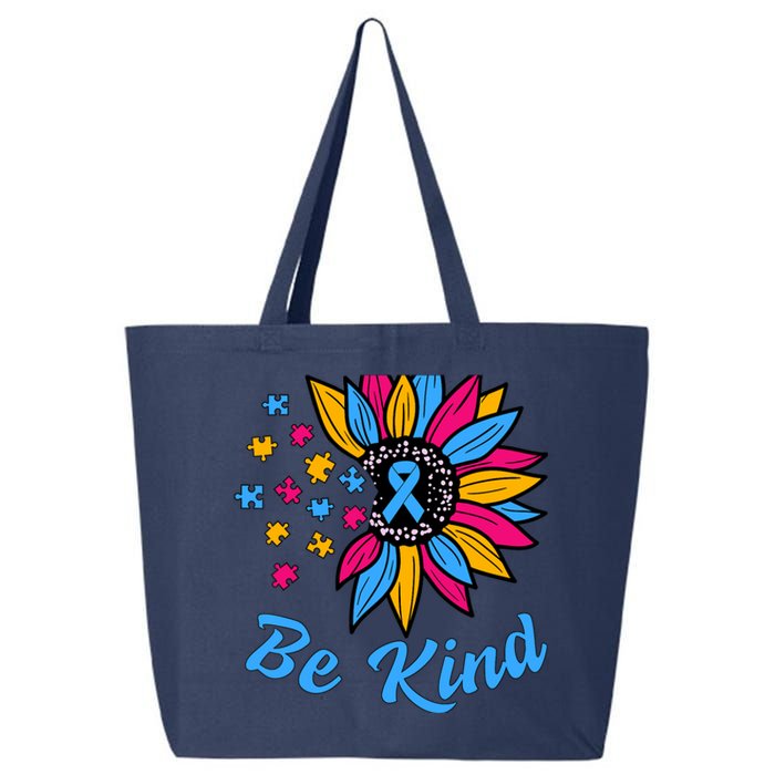 Be Kind Autism Awareness Sunflower Autism Mom Wo 25L Jumbo Tote