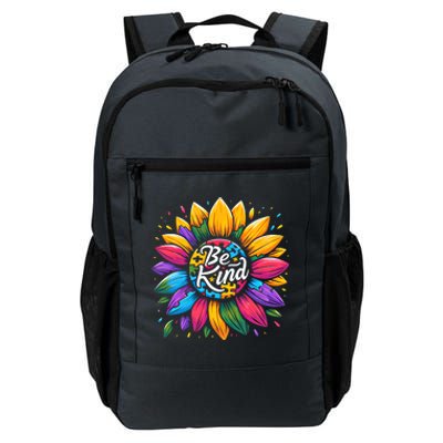 Be Kind Autism Awareness Gift Sunflower Cool Gift Daily Commute Backpack