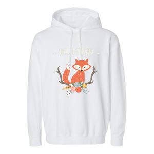 Be Kind Animal Fox Drawing Art World Kindness Day Gift Garment-Dyed Fleece Hoodie