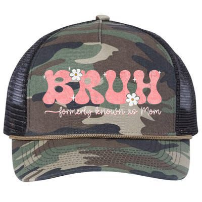 Bruh Known As Mom Formerly Mommy Mama Mom Life Mothers Day Retro Rope Trucker Hat Cap