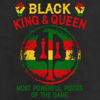 Black King And Queen Most Powerful Pieces Of The Game Cool Comfort Performance Bucket Hat