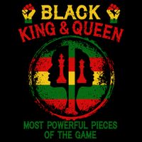 Black King And Queen Most Powerful Pieces Of The Game Flexfit Unipanel Trucker Cap