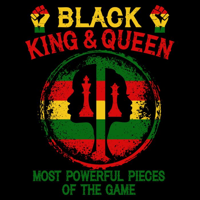 Black King And Queen Most Powerful Pieces Of The Game Flexfit Unipanel Trucker Cap