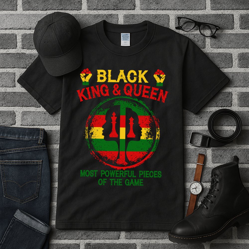 Black King And Queen Most Powerful Pieces Of The Game Tall T-Shirt