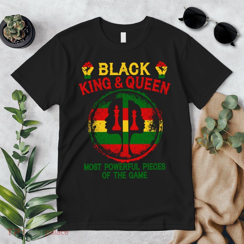 Black King And Queen Most Powerful Pieces Of The Game Premium T-Shirt