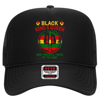 Black King And Queen Most Powerful Pieces Of The Game Trucker Hat