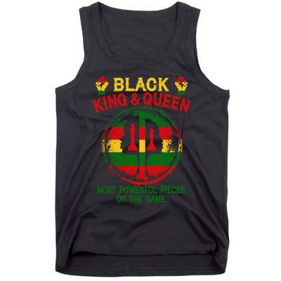 Black King And Queen Most Powerful Pieces Of The Game Tank Top