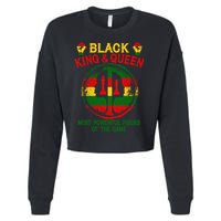 Black King And Queen Most Powerful Pieces Of The Game Cropped Pullover Crew