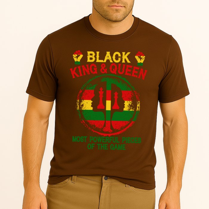 Black King And Queen Most Powerful Pieces Of The Game Cooling Performance Crew T-Shirt