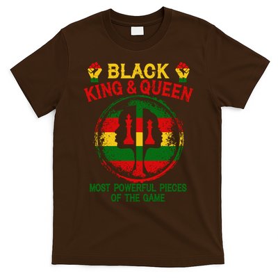 Black King And Queen Most Powerful Pieces Of The Game T-Shirt
