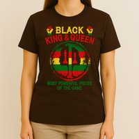 Black King And Queen Most Powerful Pieces Of The Game T-Shirt