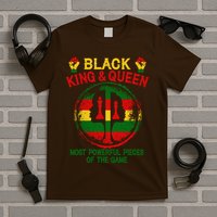 Black King And Queen Most Powerful Pieces Of The Game T-Shirt