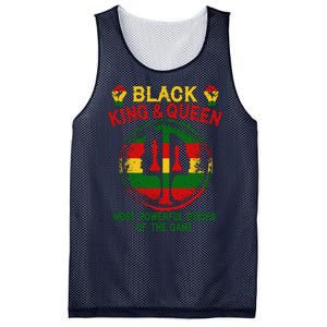 Black King And Queen Most Powerful Pieces Of The Game Mesh Reversible Basketball Jersey Tank