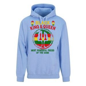 Black King And Queen Most Powerful Pieces Of The Game Unisex Surf Hoodie