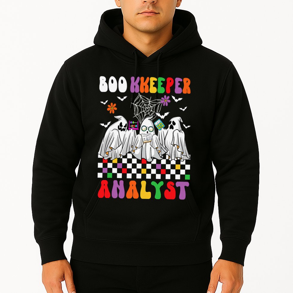 Boo Kkeeper Analyst Halloween Bookkeeper Job Matching Party Hoodie