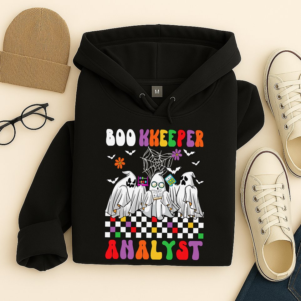 Boo Kkeeper Analyst Halloween Bookkeeper Job Matching Party Hoodie