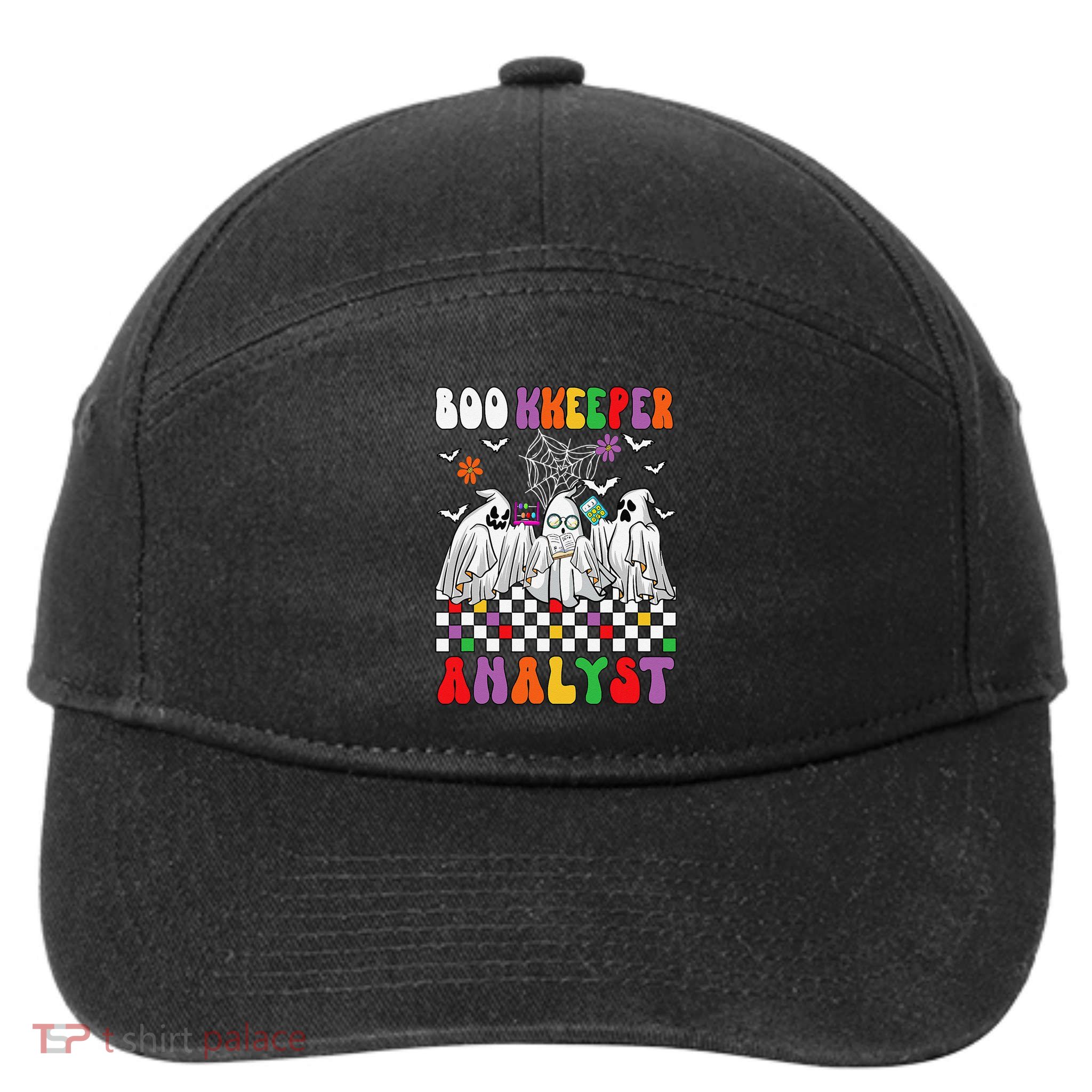 Boo Kkeeper Analyst Halloween Bookkeeper Job Matching Party 7-Panel Snapback Hat