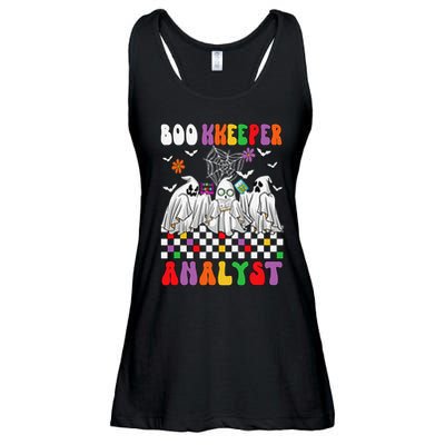 Boo Kkeeper Analyst Halloween Bookkeeper Job Matching Party Ladies Essential Flowy Tank
