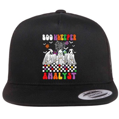 Boo Kkeeper Analyst Halloween Bookkeeper Job Matching Party Flatbill Hat