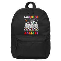 Boo Kkeeper Analyst Halloween Bookkeeper Job Matching Party 16 in Basic Backpack