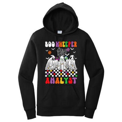 Boo Kkeeper Analyst Halloween Bookkeeper Job Matching Party Women's Pullover Hoodie