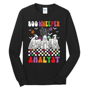 Boo Kkeeper Analyst Halloween Bookkeeper Job Matching Party Tall Long Sleeve T-Shirt