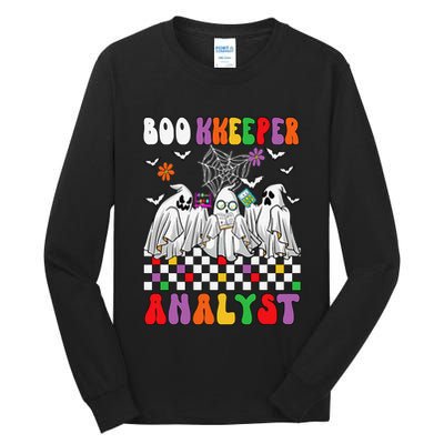 Boo Kkeeper Analyst Halloween Bookkeeper Job Matching Party Tall Long Sleeve T-Shirt