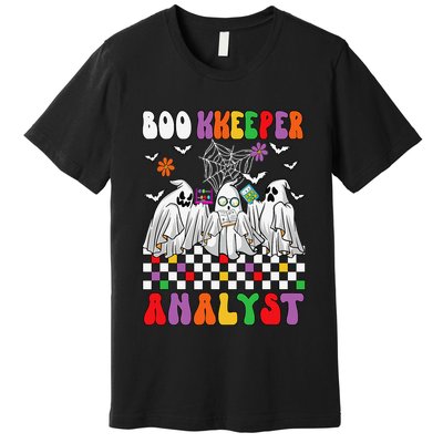 Boo Kkeeper Analyst Halloween Bookkeeper Job Matching Party Premium T-Shirt