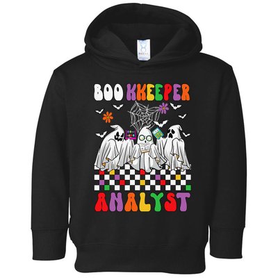 Boo Kkeeper Analyst Halloween Bookkeeper Job Matching Party Toddler Hoodie