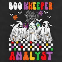 Boo Kkeeper Analyst Halloween Bookkeeper Job Matching Party Golf Towel
