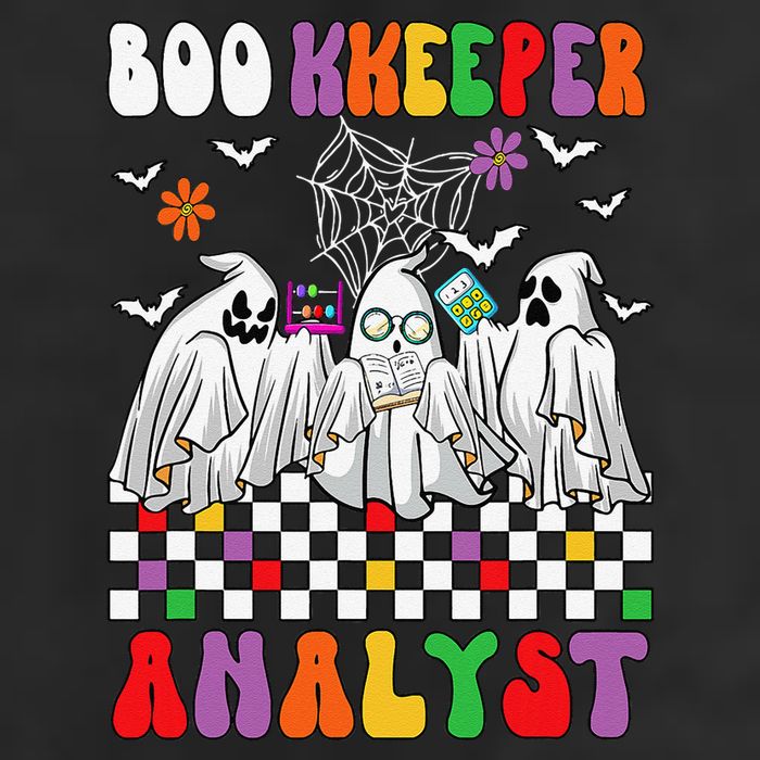 Boo Kkeeper Analyst Halloween Bookkeeper Job Matching Party Golf Towel