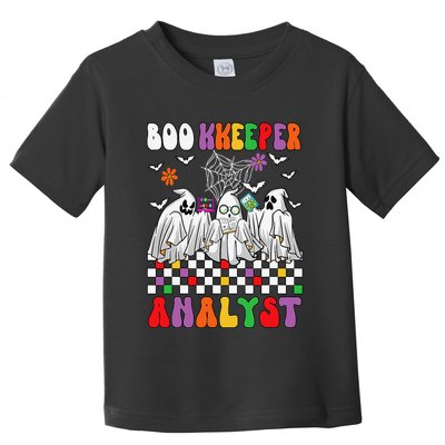 Boo Kkeeper Analyst Halloween Bookkeeper Job Matching Party Toddler T-Shirt