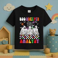 Boo Kkeeper Analyst Halloween Bookkeeper Job Matching Party Toddler T-Shirt