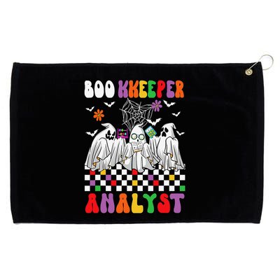 Boo Kkeeper Analyst Halloween Bookkeeper Job Matching Party Grommeted Golf Towel