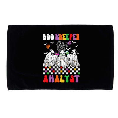 Boo Kkeeper Analyst Halloween Bookkeeper Job Matching Party Microfiber Hand Towel