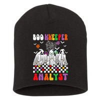 Boo Kkeeper Analyst Halloween Bookkeeper Job Matching Party Short Acrylic Beanie